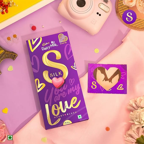 Cadbury Dairy Milk Silk Valentine's Heart Blush Chocolate Bar