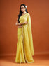 Vasthrlay Red Embroidery Unstitched Saree