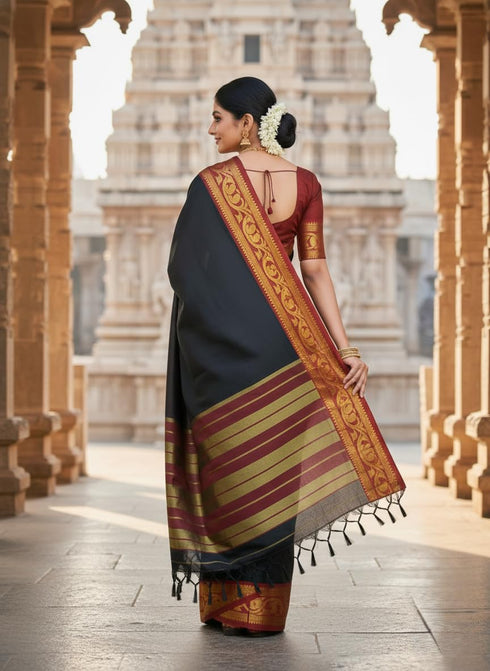 Vasthrlay Maroon Traditional Wedding Festive