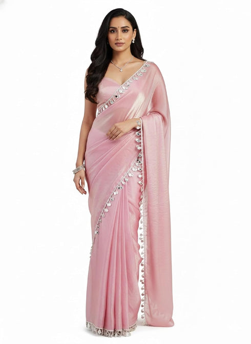 Vasthrlay Tissue Mirror Unstitched Blouse Ethnic Wear