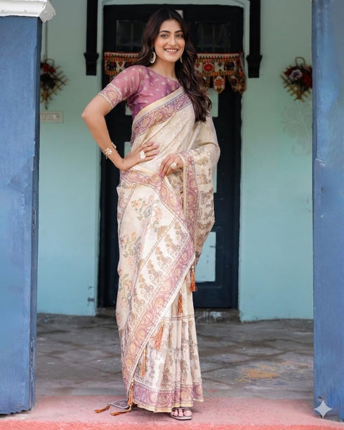 Vasthrlay Printed Handloom Unstitched