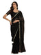 Vasthrlay Printed Black Saree