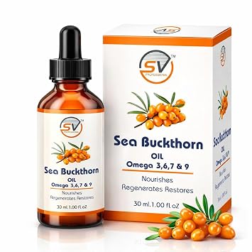 Sea Buckthorn Oil Face Serum & Face & Hair | Nourishing Oil with Omega