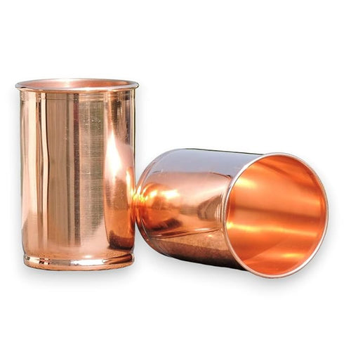 Set of 2 Hand Crafted Pure Copper Tumbler