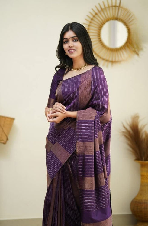 Vasthrlay Kanjivaram Unstitched Saree