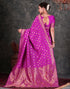 Vasthrlay Womens Jacquard Unstitched Maroon Saree