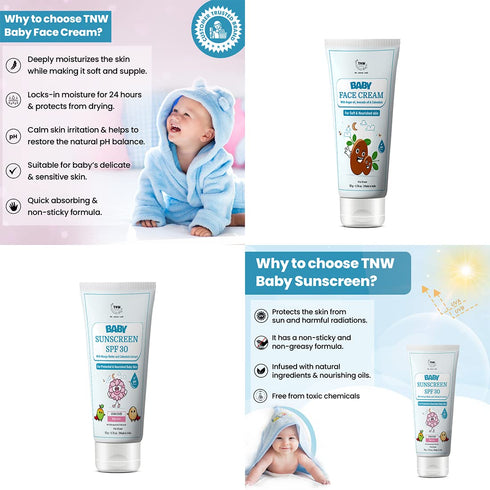 TNW- The Natural Wash Baby Face Cream & Baby Sunscreen