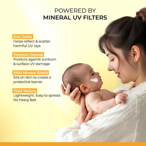 UV Doux Junior Mineral Fluid Sunscreen SPF 50 for Babies & Kids