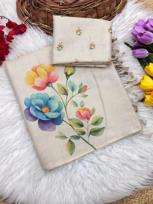 Vasthrlay Tussar Silk Saree