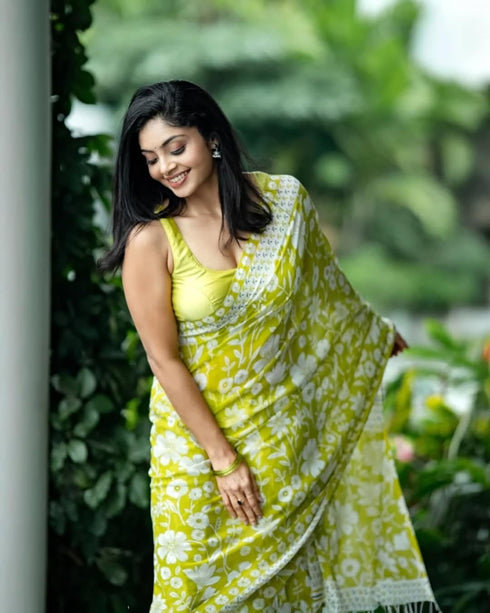 Vasthrlay Floral Unstitched Lightweight Breathable