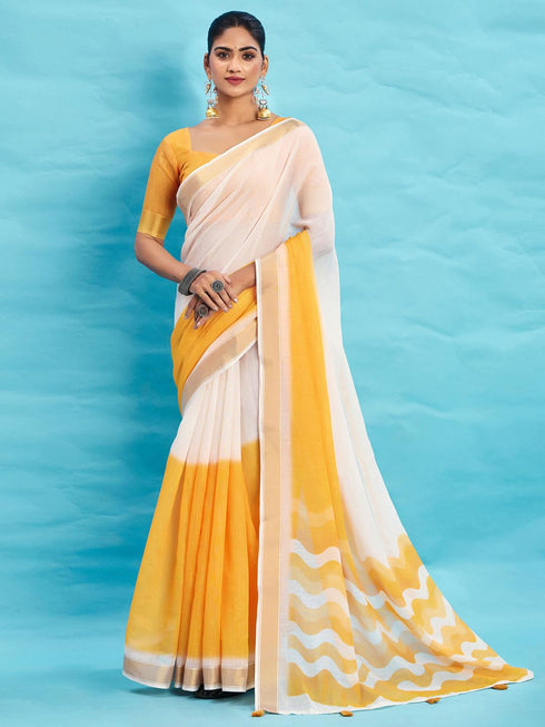 Vasthrlay Printed Unstitched Blouse Ethnic Wear