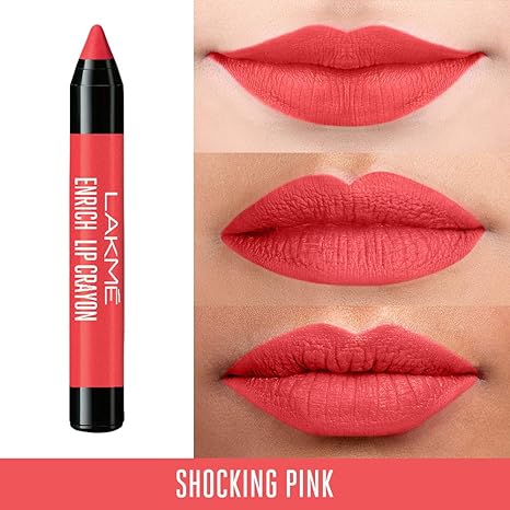 Lakme Enrich Lip Crayon | Shocking Pink