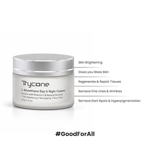 Trycone Day & Night Moisturizer with L-Glutathione & Vitamin c
