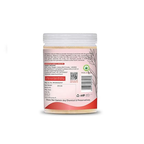 Havintha - Natural & Herbal Hibiscus Powder Jar - Shampoo for All Hair Types
