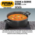 Hawkins Aluminium Futura 2 Litre Cook N Serve Bowl
