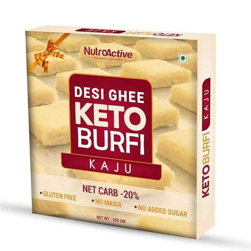 NutroActive Desi Ghee Keto Kaju Barfi 200g