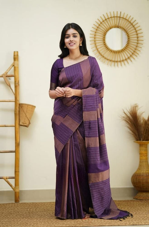 Vasthrlay Kanjivaram Unstitched Saree