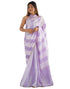 Vasthrlay Embroidery Scalloped Unstitched Off White Saree