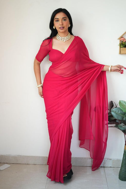 Vasthrlay Georgette Minute Unstitched Ethnic Wear