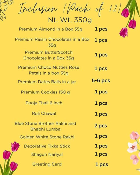 NutriSnacksBox Rakhi Gift for Brother Chocolate Delight Rakshabandhan Gift Combo Box