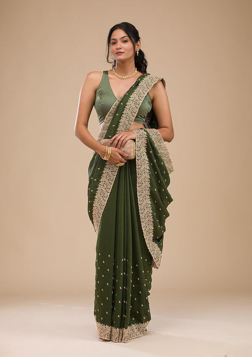 Vasthrlay Georgette Embroidered Az Ys Antya Ethnic Wear