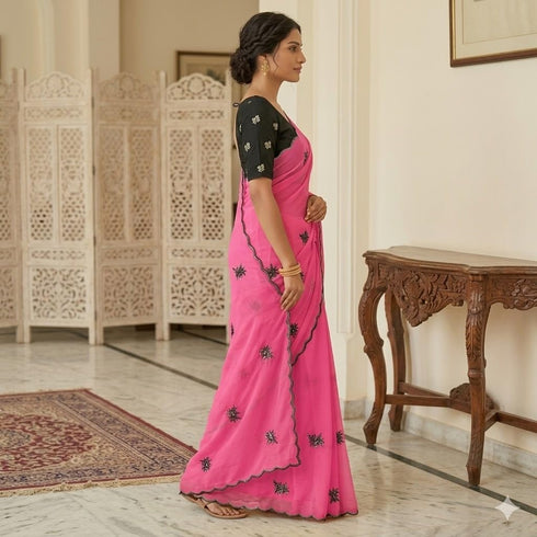 Vasthrlay Georgette Embroidery Lightweight Unstitched