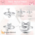3 Pcs Crochet Tension Ring Creative Kitty Wire Wrapped Knitting Crochet Tool Alloy Yarn