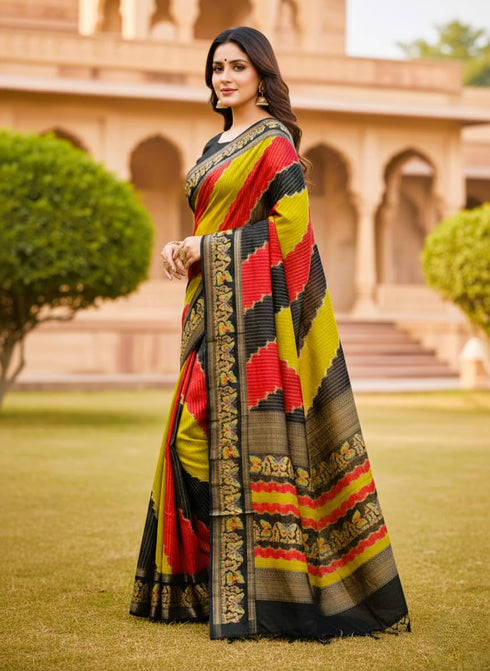 Vasthrlay Designer Masmellow Embroidered Multicolor