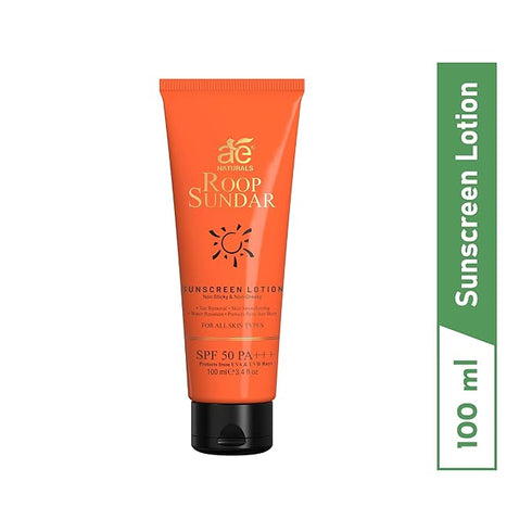 Ae Naturals Roop Sundar Sunscreen Lotion SPF 50 PA+++ 100 ml