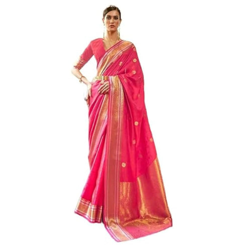 Vasthrlay Kanjivaram Unstitched Occasions Luxurious Saree