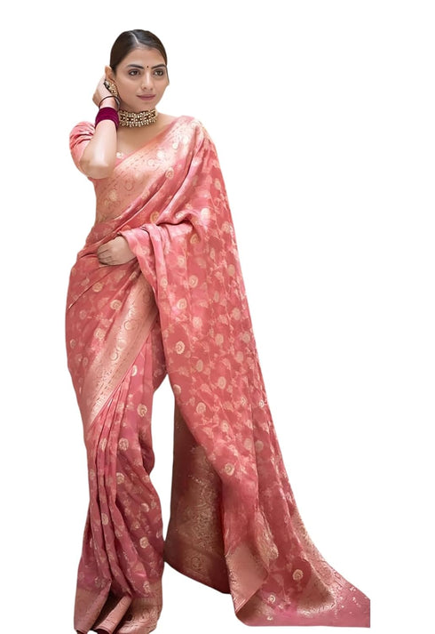 Vasthrlay Kanjivaram Banarasi Wedding Sari Az Ys Shayani Saree