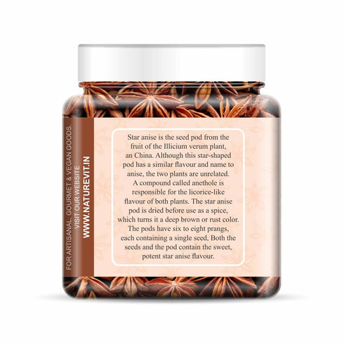 NatureVit Star Anise Chakri Phool | Aromatic Spice Imported from Vietnam