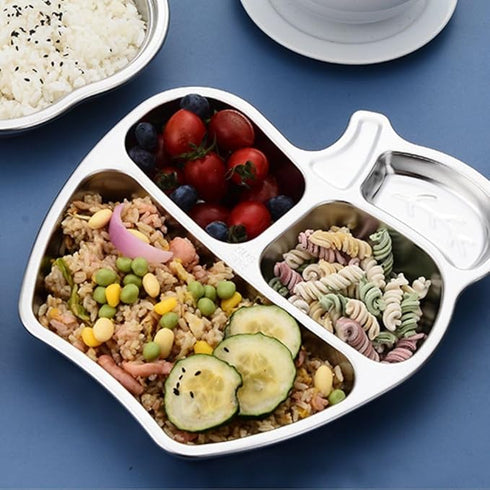 Stainless Steel Divided Meal Plate for Baby
