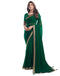 Vasthrlay Georgette Boarder Unstitched Red Saree