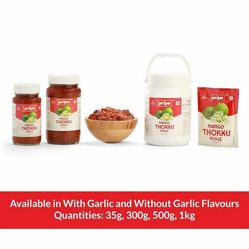 Priya Mango Thokku Pickle with Garlic