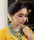 Vasthrlay Mustard Yellow Jacquard Traditional Unstitched Saree
