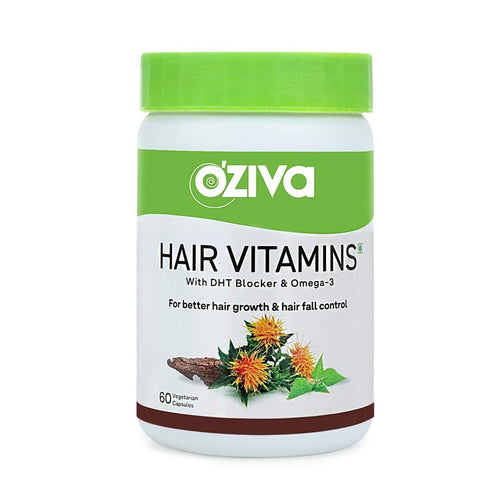 OZiva Hair Vitamins | With Biotin Iron & Vitamin E