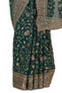 Vasthrlay Green Tussar Embroidered