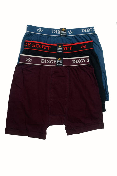 Dixcy Scott Men's Cotton Trunk (Pack of 3) (193127_Multicolor, M)