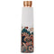 Pure Copper Floral Print Bottle 900 ml