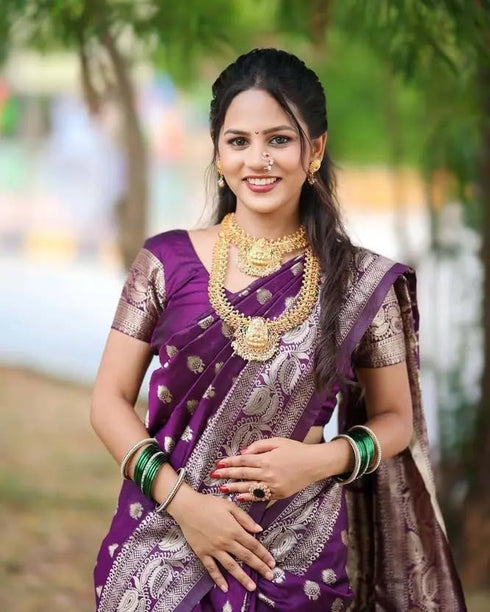Vasthrlay Banarasi Kanjivaram Collections Pari S 1 Saree With Blouse Piece