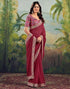 Vasthrlay Georgette Embroidery Unstitched Green Saree