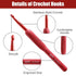 Crochet Hooks, 9 Pieces Set Ergonomic Crochet Hooks, Comfortable Crochet Needle Kit