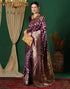 Vasthrlay Womens Jacquard Unstitched Maroon Saree