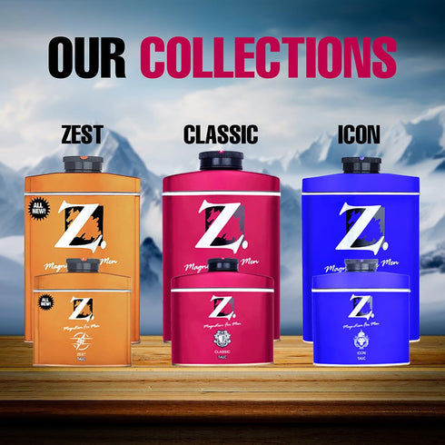 Z Magnetism Zest Deodorizing Talcum Powder for Men