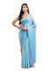 Vasthrlay Red Embroidery Unstitched Saree