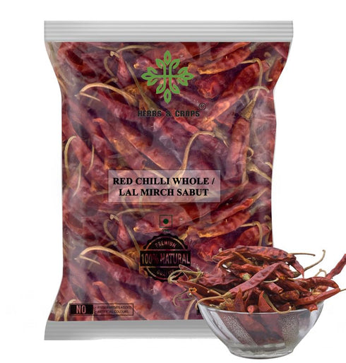 Herbs and Crops Select Red Chilly Whole