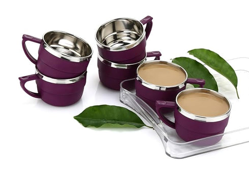 Tea Cups Set Coffee Mug Set of 6