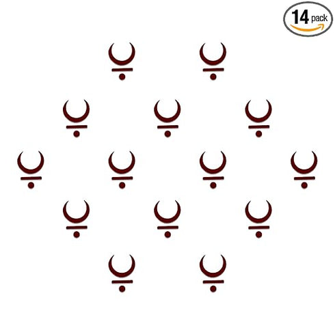 Comet Busters® Moon Bindis – 8mm Designer Maroon Bindi