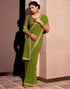 Vasthrlay Bandhani Georgette Unstitched Black Saree